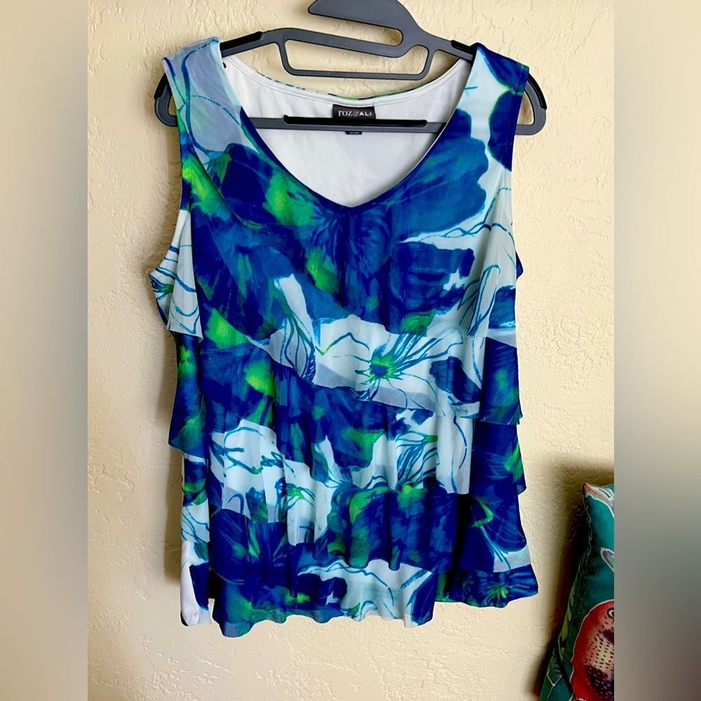 Gorgeous Sleeveless Ruffled Top